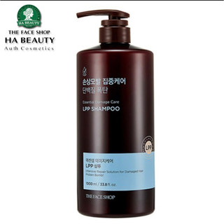 Dầu gội phục hồi dưỡng tóc mềm mượt bóng khỏe The Face Shop Essential Damage Care LPP Shampoo 1000ml