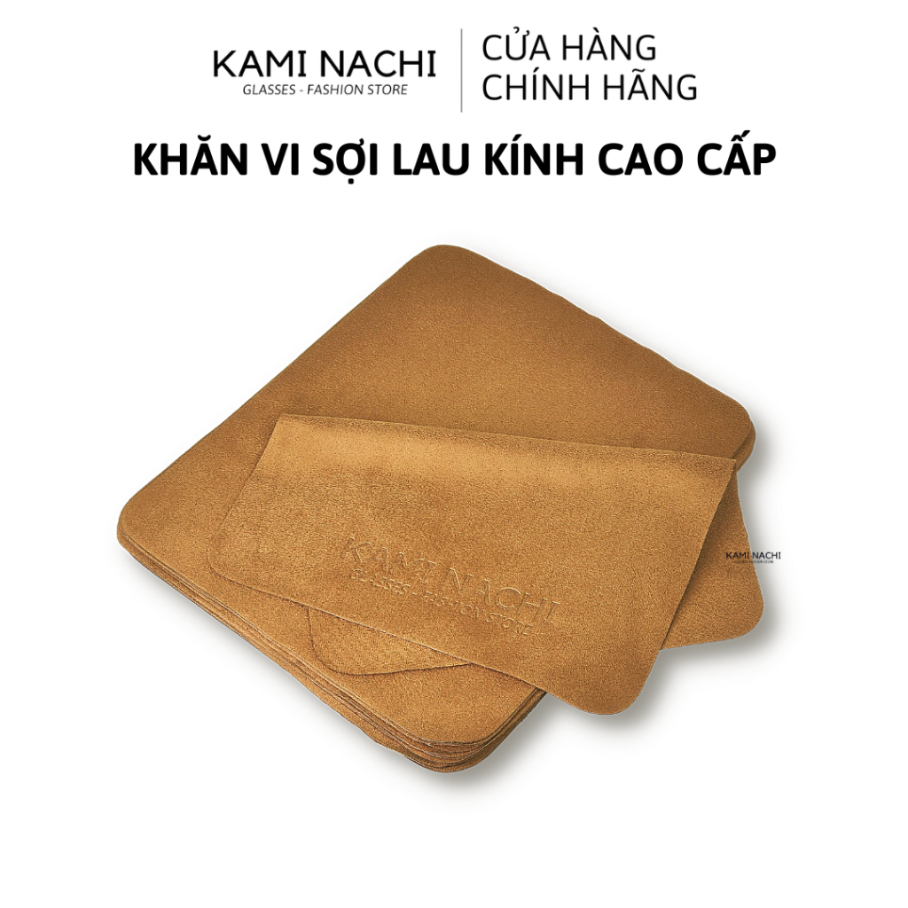 Khăn vi sợi lau kính cao cấp chuyên dụng KAMI NACHI - Lau mắt kính cận, mặt kính điện thoại