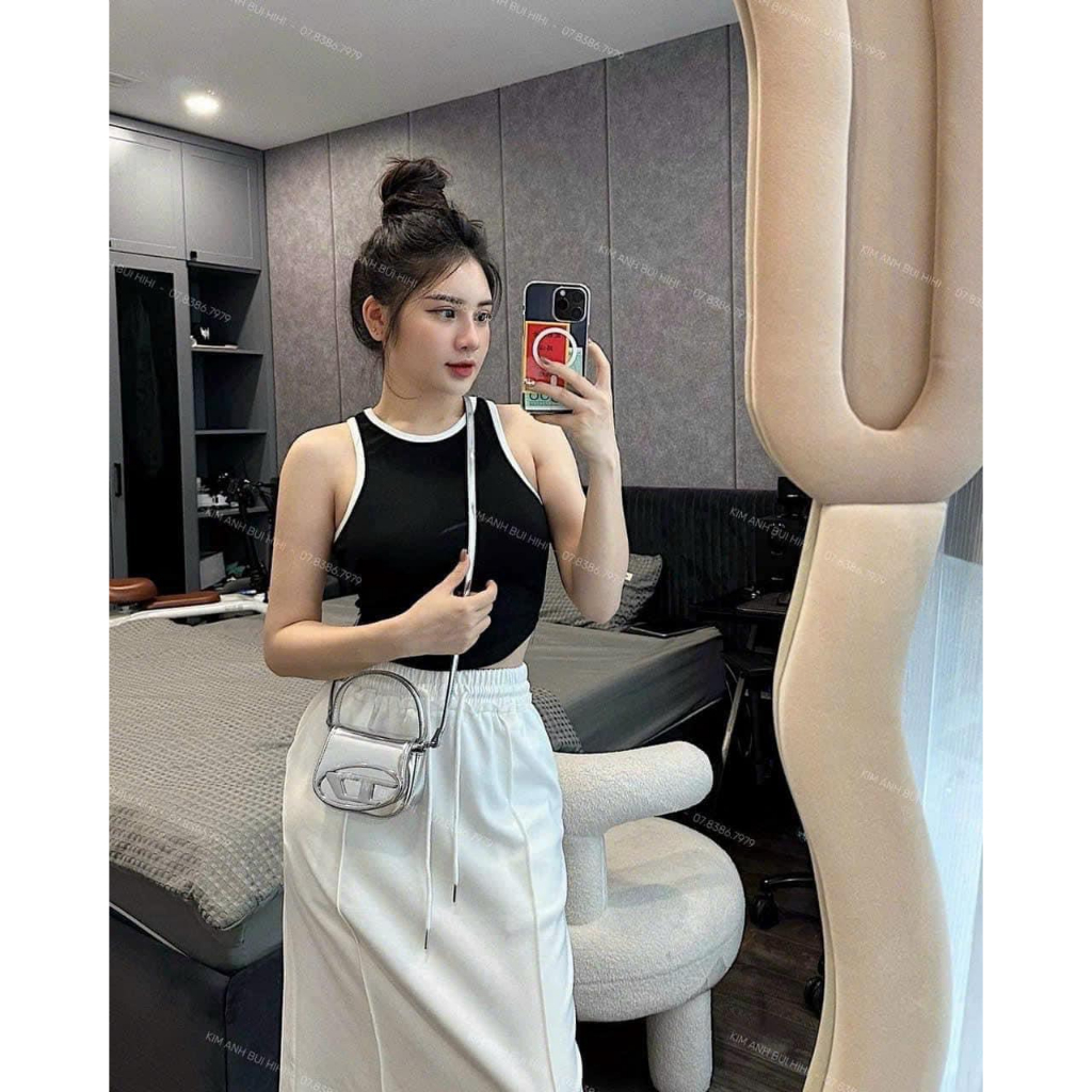 Áo Phông 3 Lỗ Viền Ôm Body Siêu Co Dãn - Áo Sát Nách Ôm Body Hootrend 2023