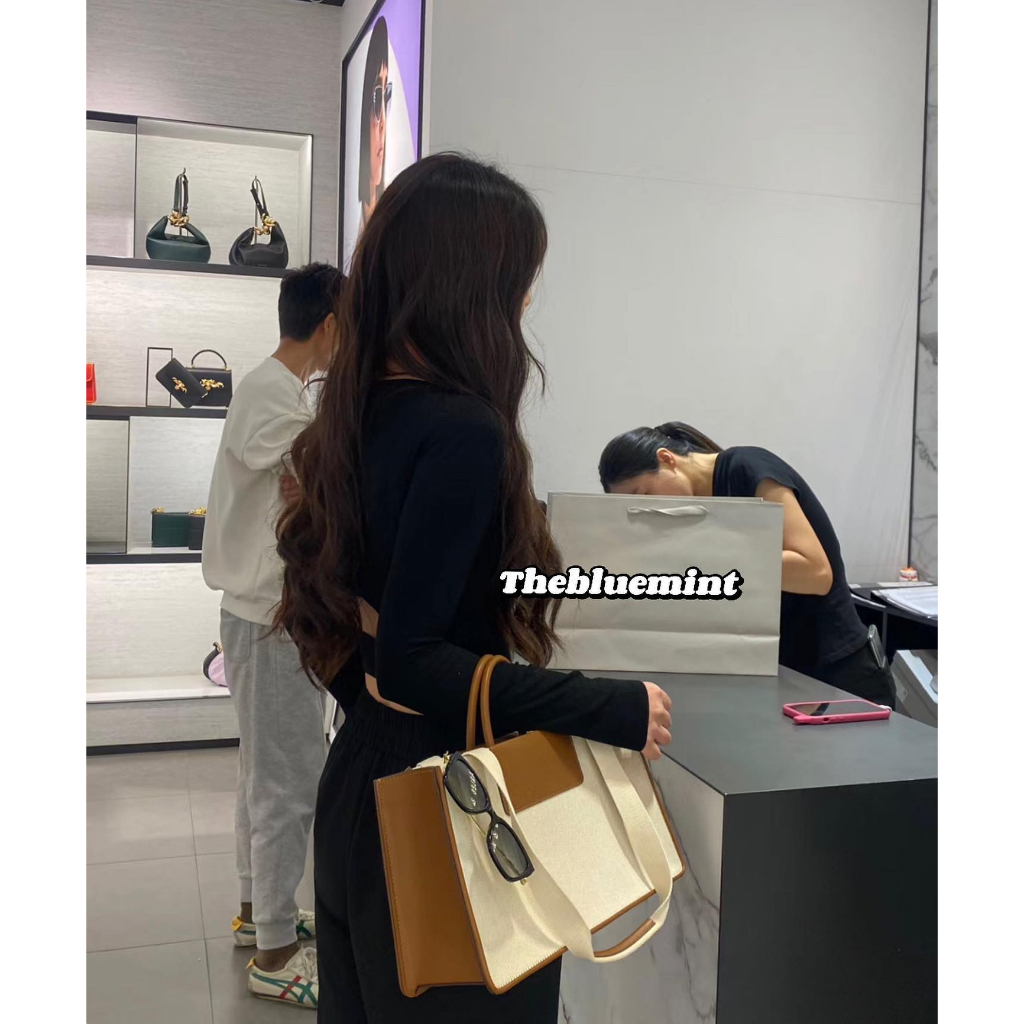 Túi đeo chéo/túi cầm tay Canvas nâu-Astra Canvas Tote CnK