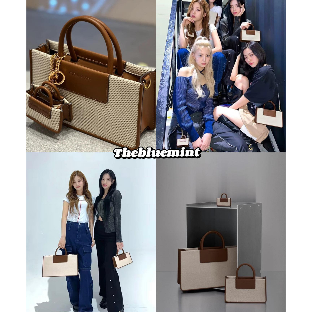 Túi đeo chéo/túi cầm tay Canvas nâu-Astra Canvas Tote CnK