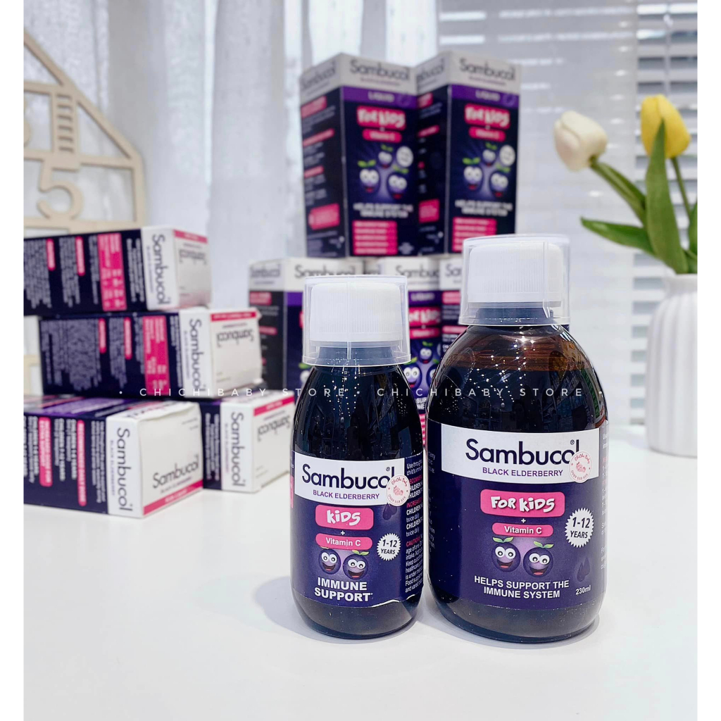 Siro tăng đề kháng hàng ngày Sambucol 120-230ml
