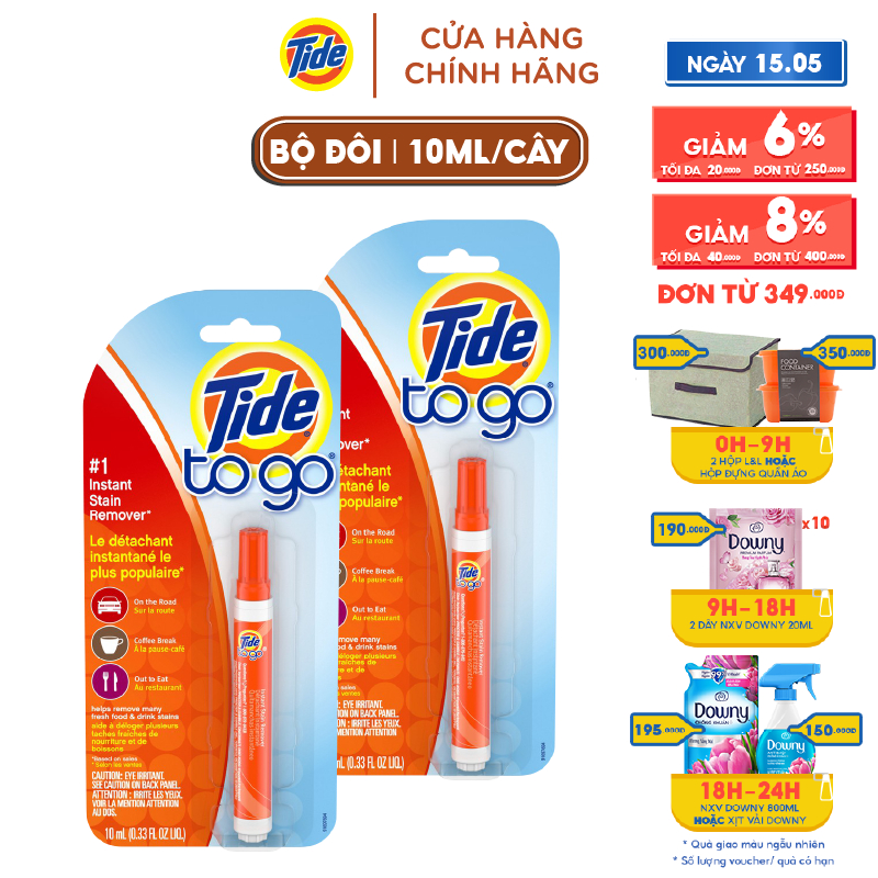 Combo 2 Bút tẩy quần áp Tide Stain pen 1 Cây 10 ml x2