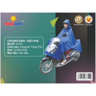 Áo mưa siêu nhẹ một đầu Thủ Đô Vàng - Choàng kính (Mã- A810 ) chính hãng