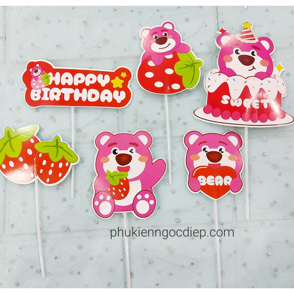 Set giấy gấu dâu Vn