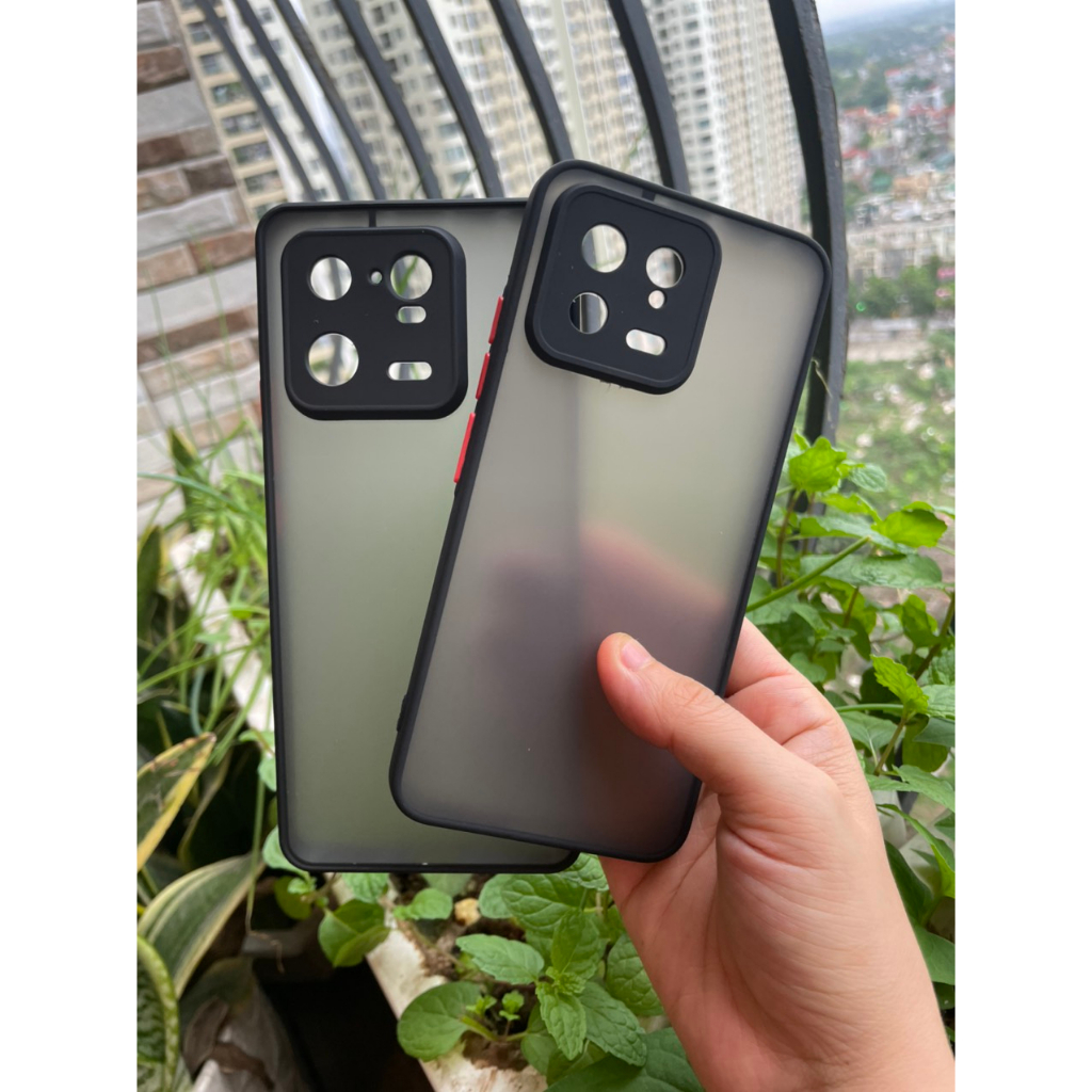 Ốp lưng nhám cho Xiaomi 13, Xiaomi 13 Pro, Xiaomi 13 Lite viền dẻo, lưng chống bán vân tay