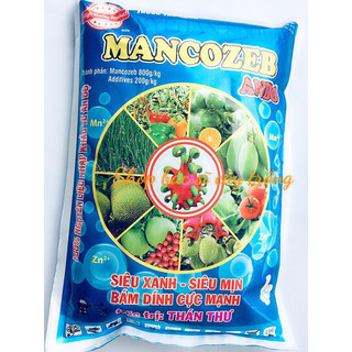 1Kg Mancozeb Siêu Xanh, Siêu Mịn, Bám Dính Tốt Phòng Ngừa Nấm Bệnh Hại Cây Mai Và Cây Trồng Khác Hiệu Quả