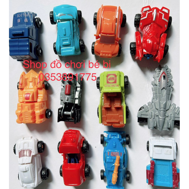 Combo 10 xe lắp ráp robot, Đồ chơi sáng tạo cho bé