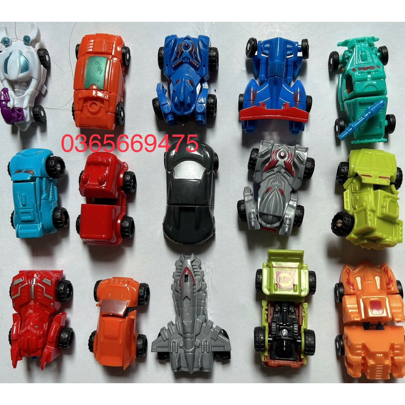 Combo 10 xe lắp ráp robot, Đồ chơi sáng tạo cho bé