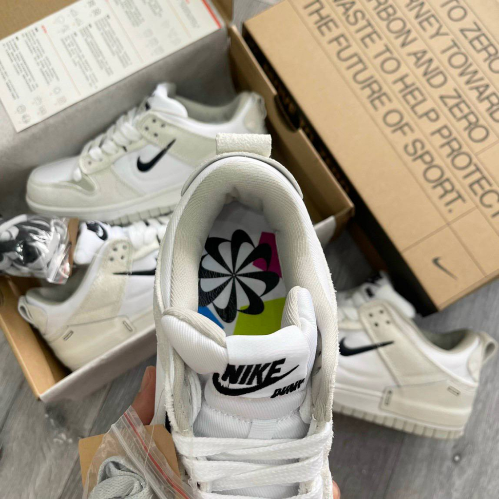 Giày sneaker 𝐉𝐨𝐫𝐝𝐚𝐧 SB Dunk Disrupt 2 Pale Ivory Kem trắng đen cao cấp