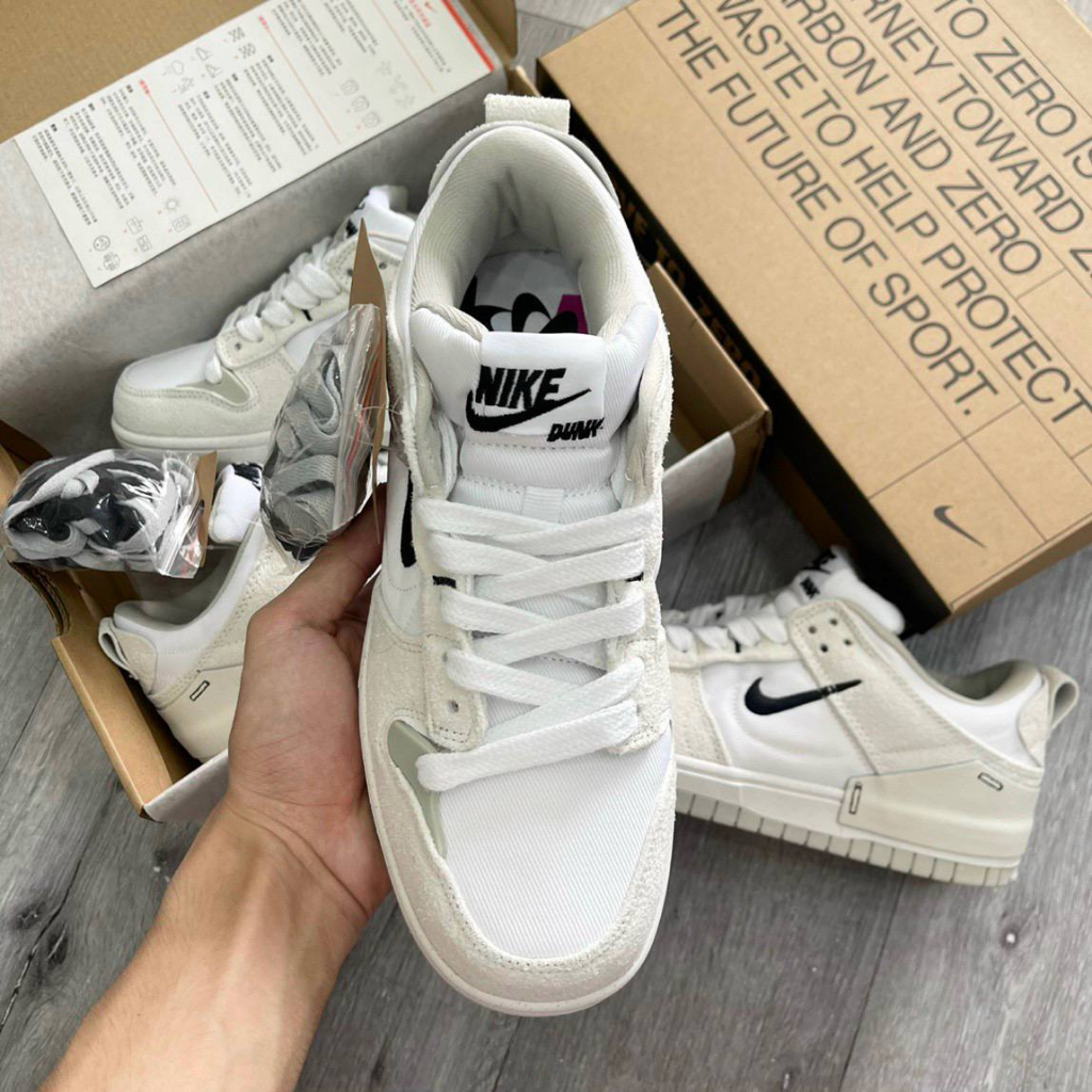 Giày sneaker 𝐉𝐨𝐫𝐝𝐚𝐧 SB Dunk Disrupt 2 Pale Ivory Kem trắng đen cao cấp
