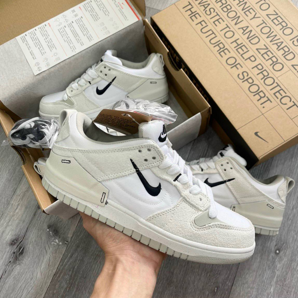 Giày sneaker 𝐉𝐨𝐫𝐝𝐚𝐧 SB Dunk Disrupt 2 Pale Ivory Kem trắng đen cao cấp