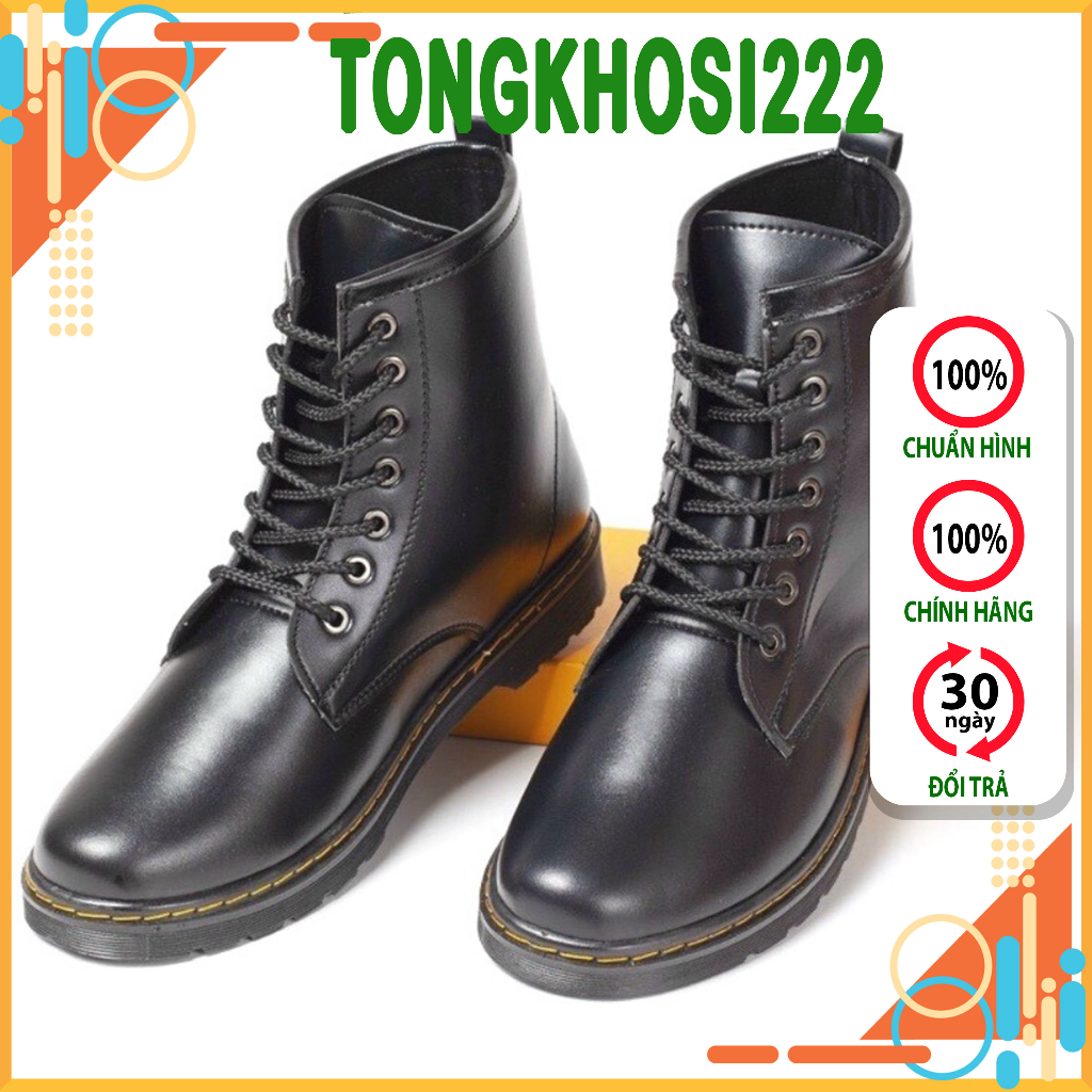 Giày combat boots nam Cứng Cáp Hàng Cao Cấp, đế khâu chắc chắn-mã m355-tongkhosi222