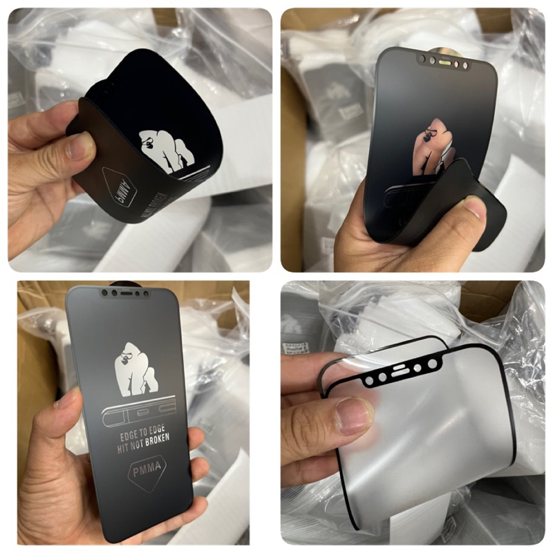 Kính cường lực KingKong dẻo Nhám + Trong cho iPhone X đến 15 Pro Max