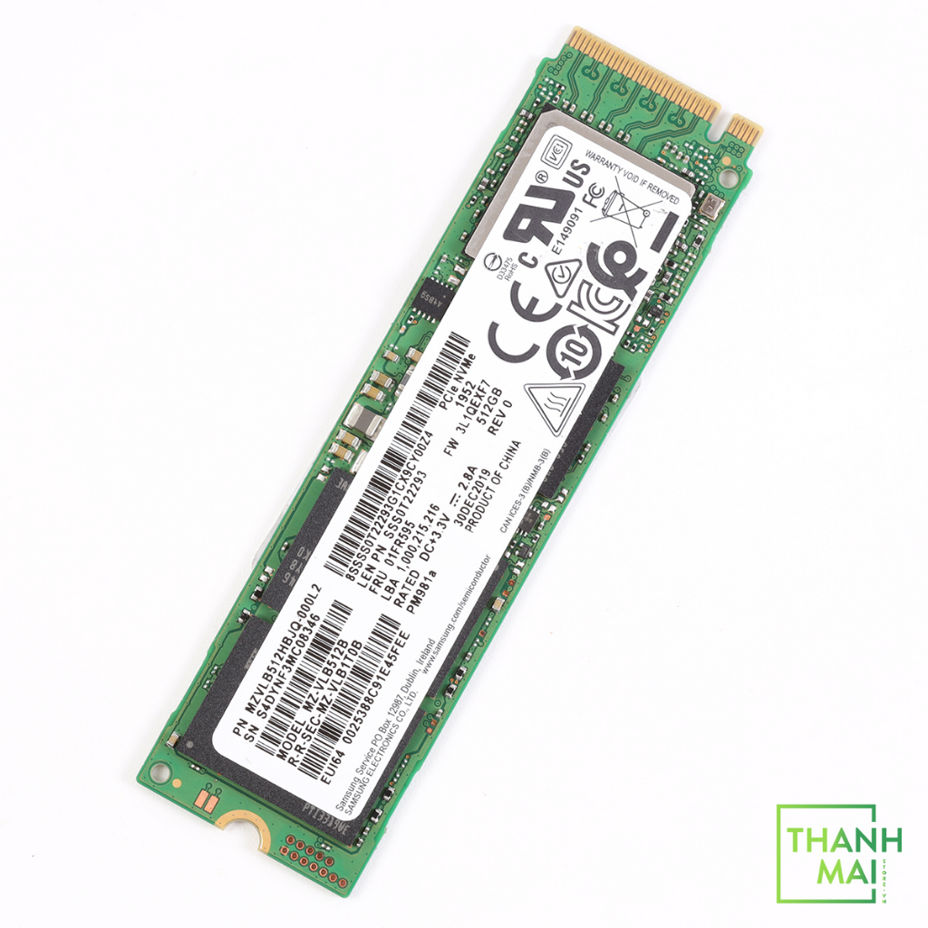 Ổ cứng SSD Samsung NVMe PM981a M.2 PCIe Gen3 x4 512GB MZ-VLB512B