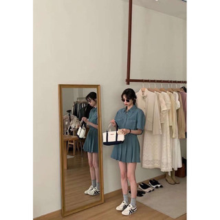 Set váy bò chuẩn Hàn [Hàng sẵn]