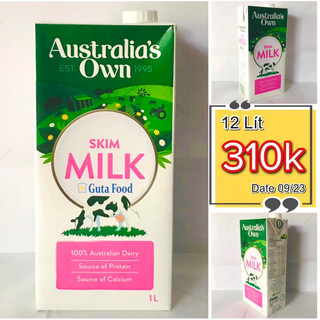 Sữa Australia Own Skim Milk không béo hộp 1 lít
