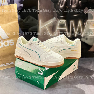 Giày Thể Thao Puma Butter Goods x Slipstream Low 'Whisper White' Puma  Trắng Sữa Thấp Cổ Đế Nâu Sơn Tùng .