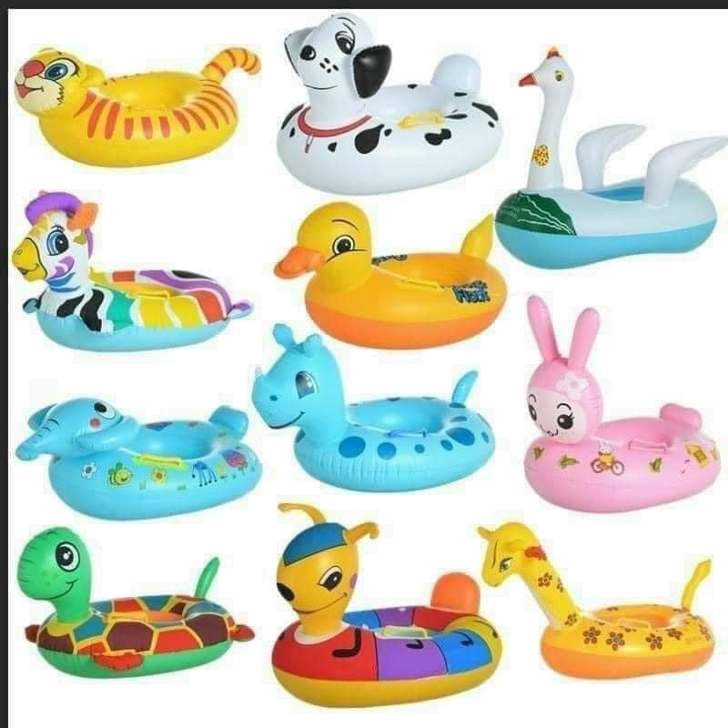 Phao bơi cho bé kiểu xỏ chân hoặc ngồi trên nước (1-6 tuổi) hình Thú đẹp tươi mã 50055