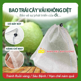 [ Ánh Dương 18x19 ] 100 Túi Bọc Trái Cây Ổi, Na, Mãng Cầu Dùng Được 3-5 Mùa