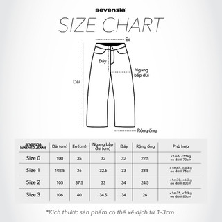 Quần jeans washed SEVENZIA