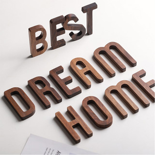 Chữ gỗ dán tường decor chất liệu gỗ tự nhiên sơn chống mốc, chống nước