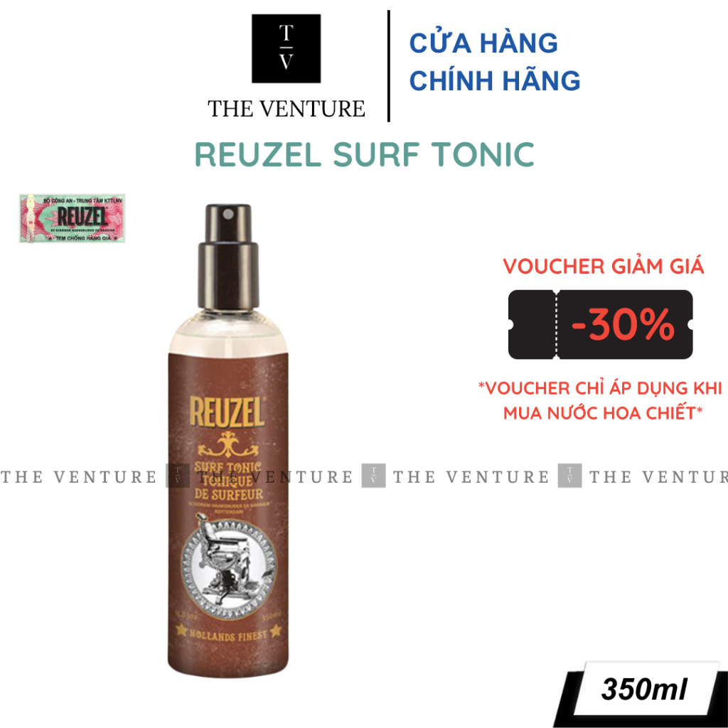 Chai Xịt Tạo Phồng Giữ Nếp Reuzel Surf Tonic - Sea Salt Spray Chính Hãng - Pre-Styling Reuzel Surf Tonic