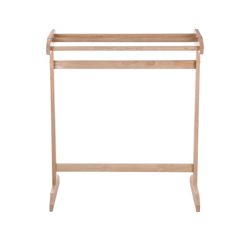 Homebase PLIM Giá treo khăn tắm 4 thành bằng gỗ cao su tự nhiên Thái Lan 5X34X91CMmàu tự nhiên