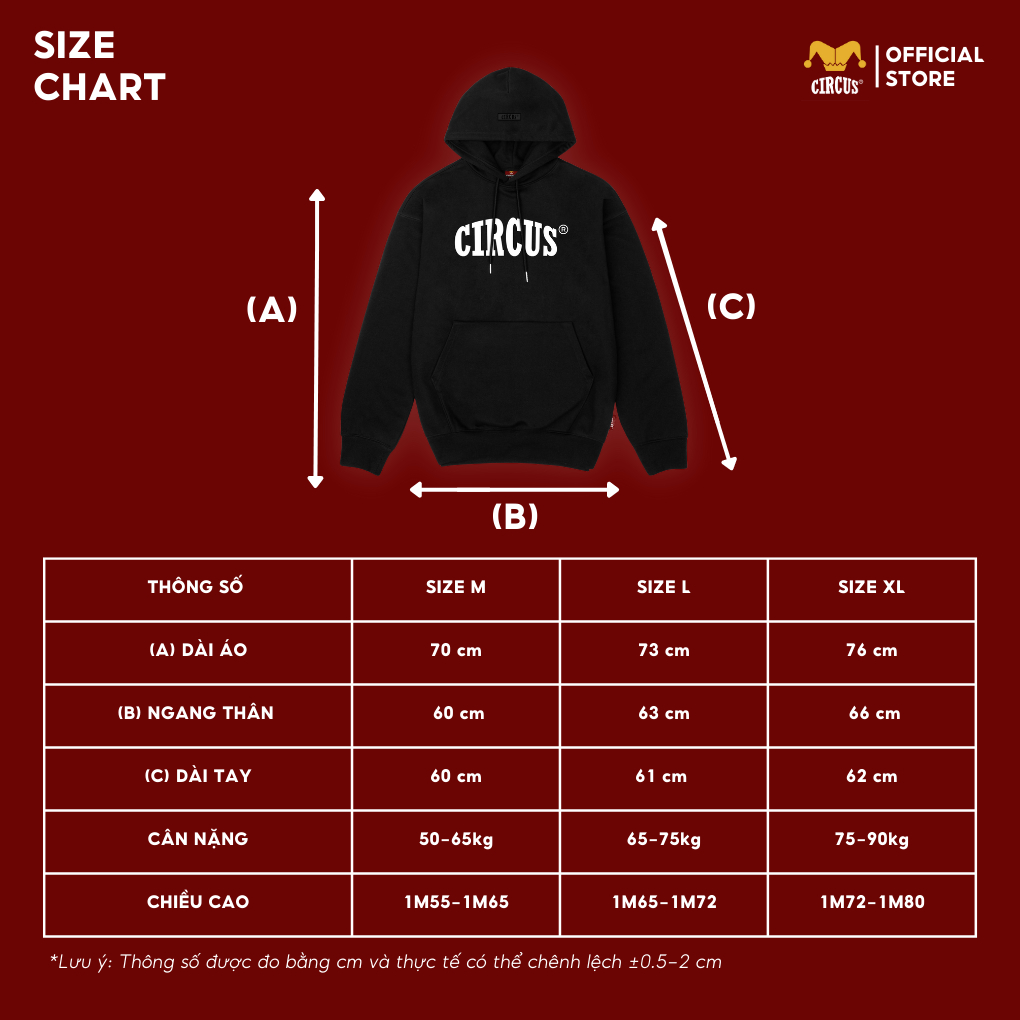 Áo Hoodie form rộng unisex Local Brand Circus áo khoác chất nỉ bông cotton dày dặn, đứng form – Mã Basic H08