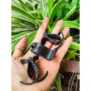 Lố 12 kẹp tóc 3 răng đen nhám (nhựa mềm)