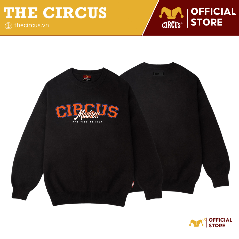 Áo Sweater form rộng Boxy unisex Local Brand Circus chất nỉ bông cotton cao cấp dày dặn, đứng form – Mã Basic N10