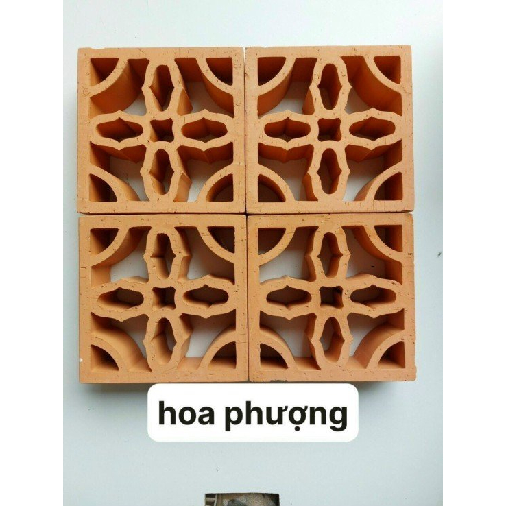 Gạch thông gió đất nung 19x19cm lấy sáng, lấy gió tự nhiên, tạo độ thông thoáng cho không gian, làm tường, làm vách ngăn