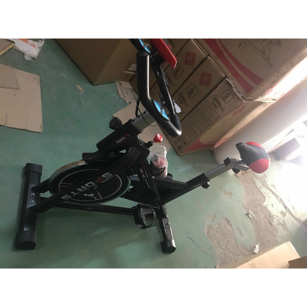 BG-Xe đạp tập thể dục tại nhà SPORT - Xe đạp thể thao trong nhà Khung thép chắc chắn màn hình điện tử