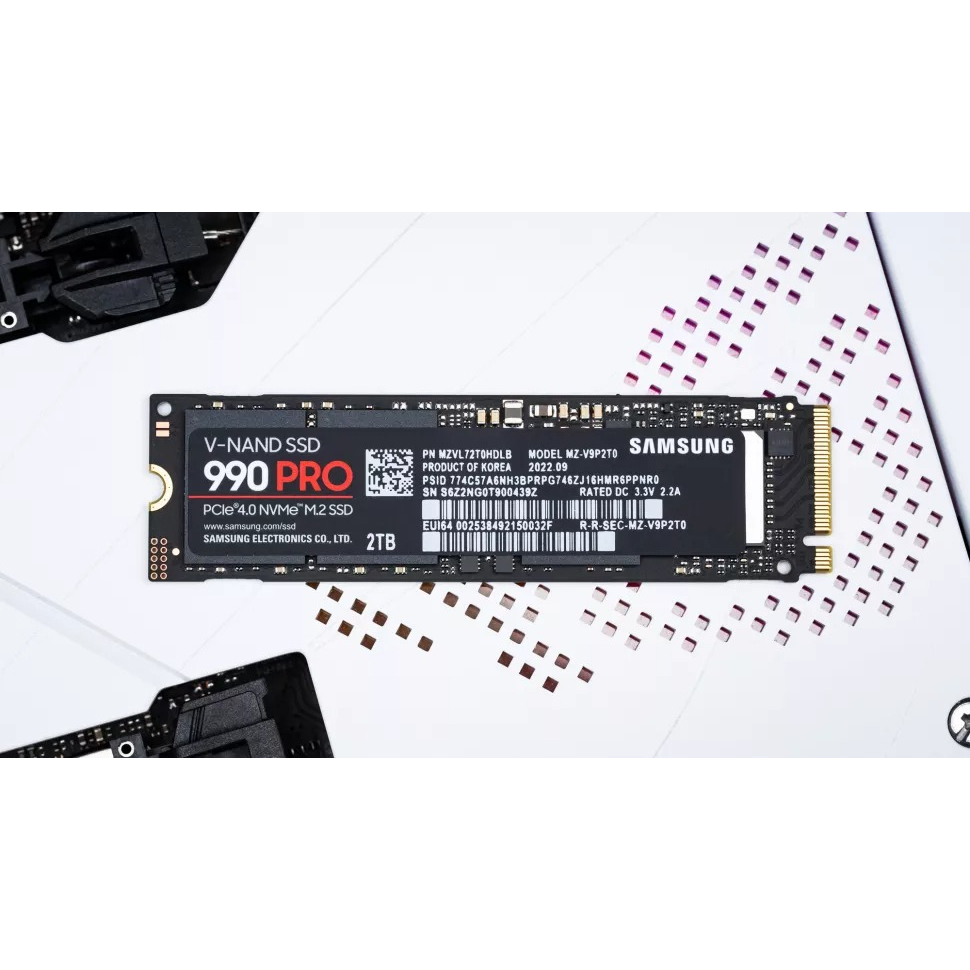 Ổ Cứng SSD Samsung 990 Pro PCIe Gen 4.0 x4 M.2 NVMe V-NAND M.2 2280 Fullbox - Bảo Hành 5 Năm