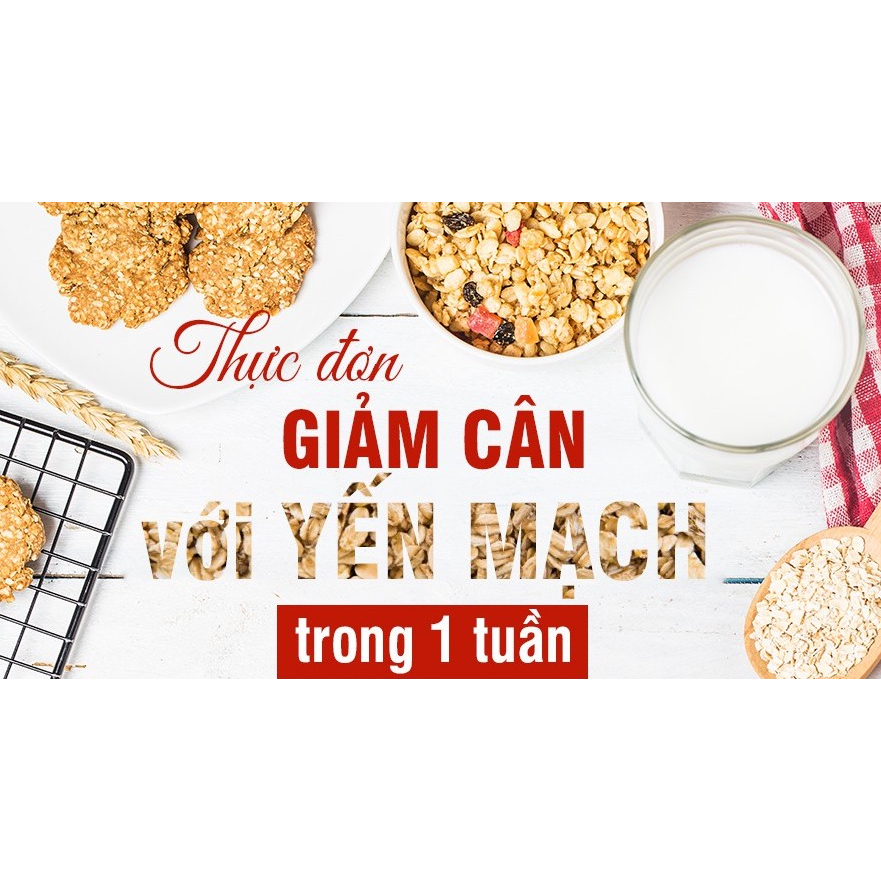 Yến Mạch Úc Tươi 1Kg - 500g Cán Dẹt Cán Vỡ Hỗ Trợ Giảm Cân Túi Kraft FREESHIP Yến Mạch Hữu Cơ Cho Bé Ăn Dặm