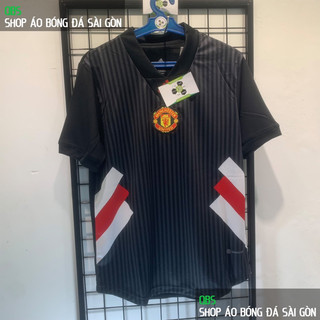 Bộ áo bóng đá di chuyển mu đen 2022-2023