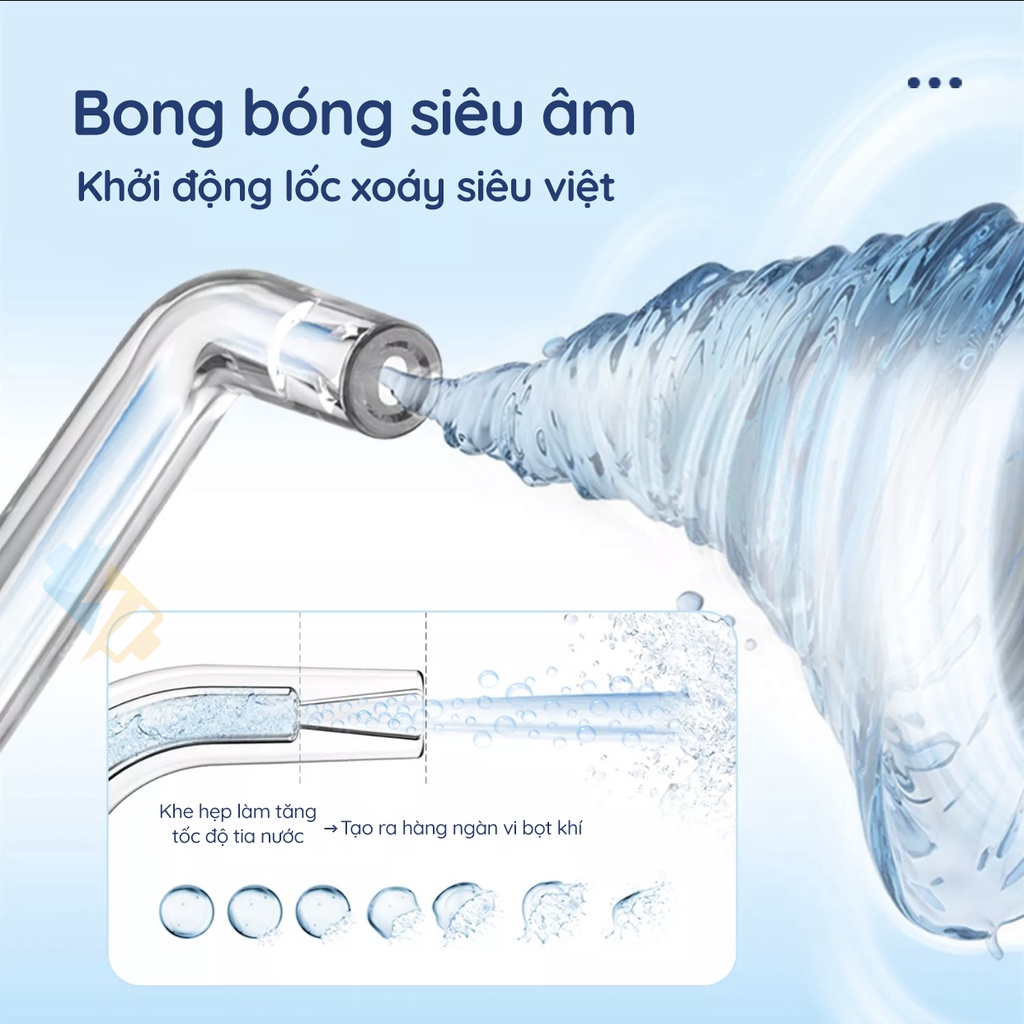 Máy Tăm Nước Mornwell F32 - Màn Hình Led - Công Nghệ Siêu Âm - Pin 2500mAh