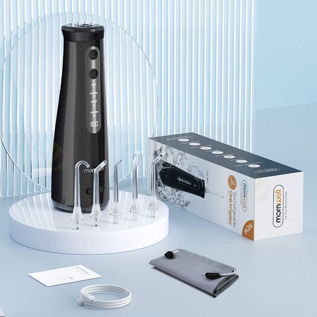 Máy Tăm Nước Mornwell F32 - Màn Hình Led - Công Nghệ Siêu Âm - Pin 2500mAh