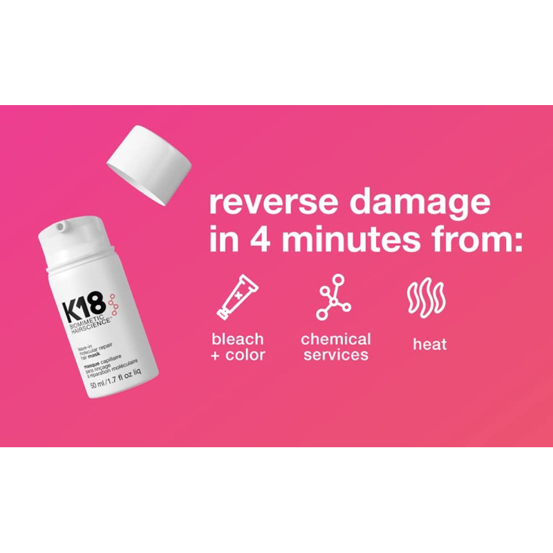 Siêu phẩm dưỡng phục hồi tóc K18 Biomimetic Hairscience Leave-In Molecular Repair Hair Mask