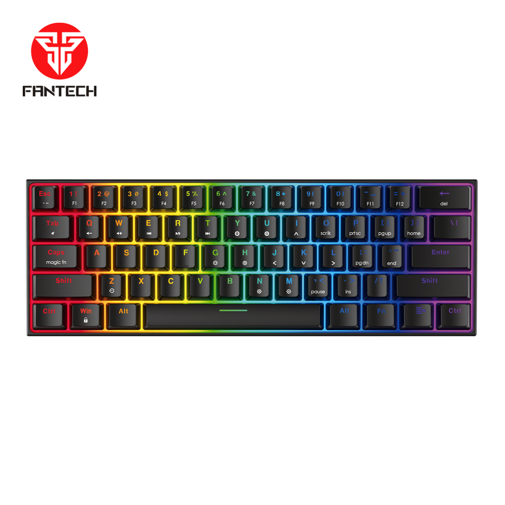 Bàn Phím Cơ Gaming FANTECH MK857 MAXFIT61 Hỗ Trợ Hotswap Led RGB Size 60%
