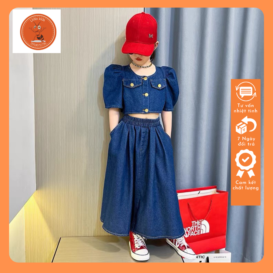 Set Váy Bò Sang Chảnh Dành Cho Bé Gái 15-45kg - LittleKids.T