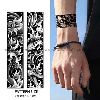  Hình Xăm Nhật Cổ Tạm Thời Vòng Tay Cá Chép Funtattoo Chống Nước Chống Cọ Xát Kéo Dài 7-15 Ngày 