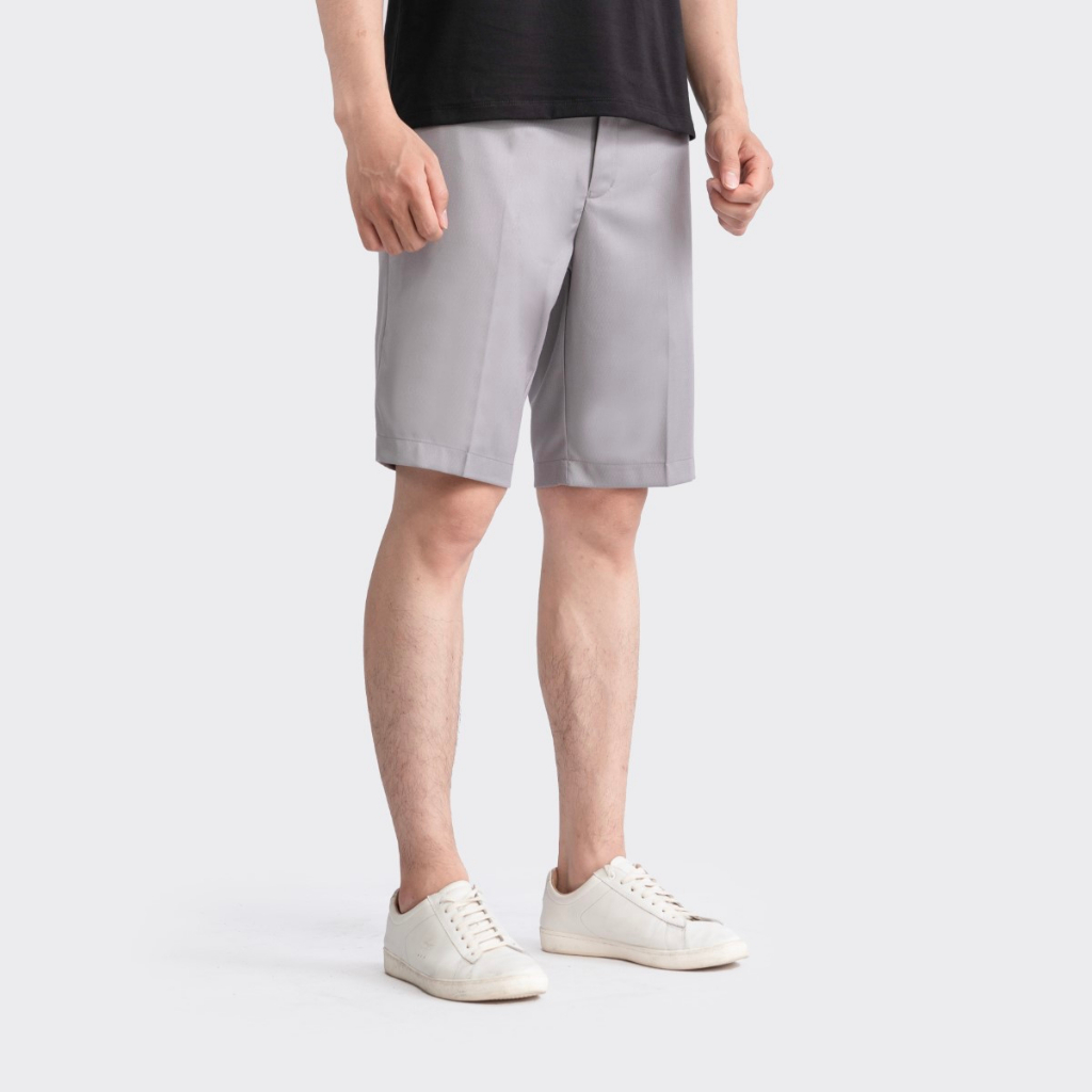 Quần short nam INSIDEMEN phom dáng regular fit suông nhẹ chất co giãn chống nhăn ISO007S3