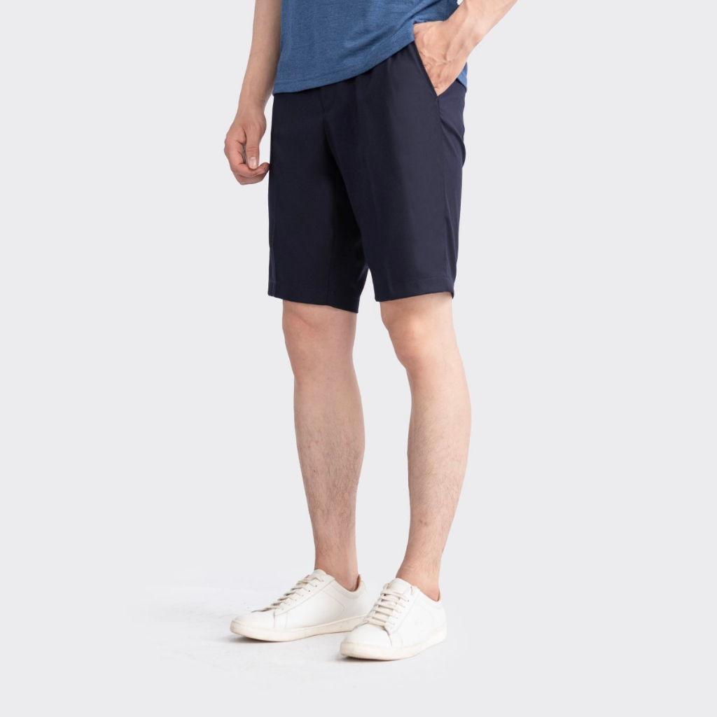 Quần short nam INSIDEMEN phom dáng regular fit suông nhẹ chất co giãn chống nhăn ISO007S3