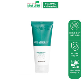 Sữa Rửa Mặt Namirea Cho Da Dầu, Mụn Chiết Xuất Từ Rau Má Và Trà Xanh Giúp Giảm Mụn Thâm Viêm