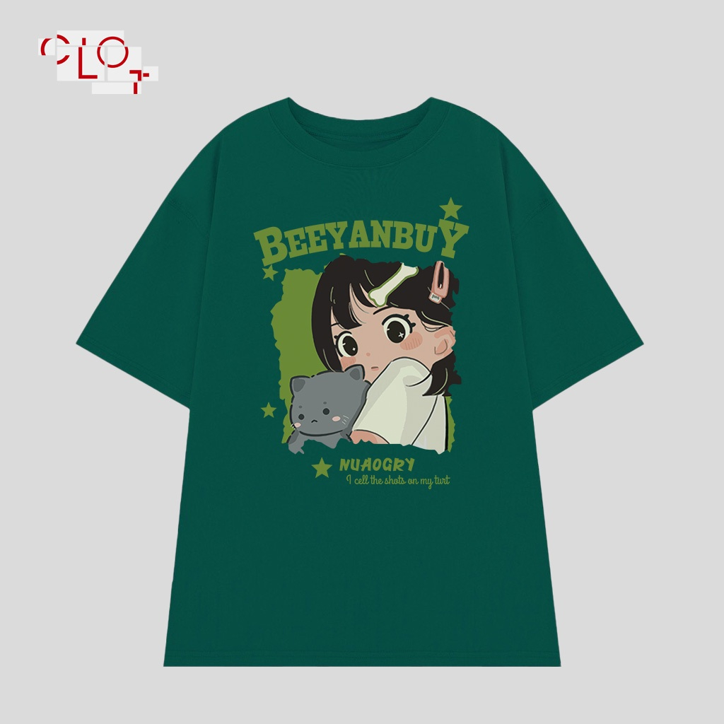 CLOT Áo thun tay lỡ đen thời trang nữ local brand áo đôi bigsize unisex 100%Cotton