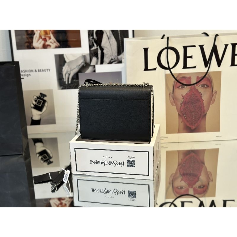 Túi xách nữ đẹp SUNSET sz22cm  bản mick màu đen và trắng đeo vai xinh dã man fullbox 2 lớp cực xịn