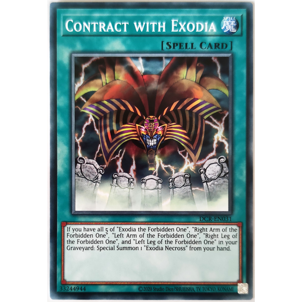 [Thẻ Yugioh] Contract with Exodia |EN| Common