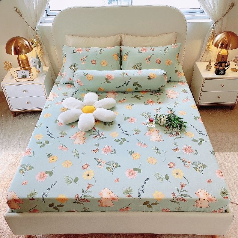 Bộ Ga Gối Tencel Modal Vải Gỗ Sồi Tự Nhiên Tặng Kèm Vỏ Gối Ôm
