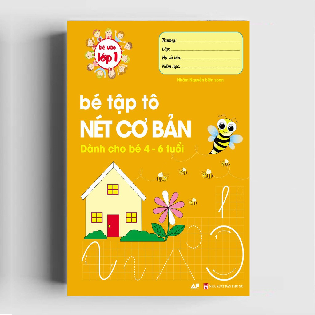 Sách - Bé vào lớp 1 -  Trọn bộ 8 cuốn tặng túi - AP120